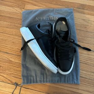Black and White Alexander McQueen Waffle Sole sneaker in Size 41